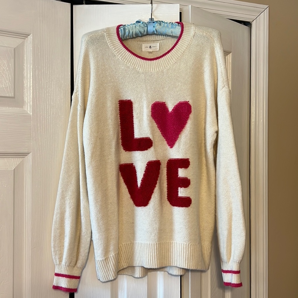 Loft Lou and grey sweater
